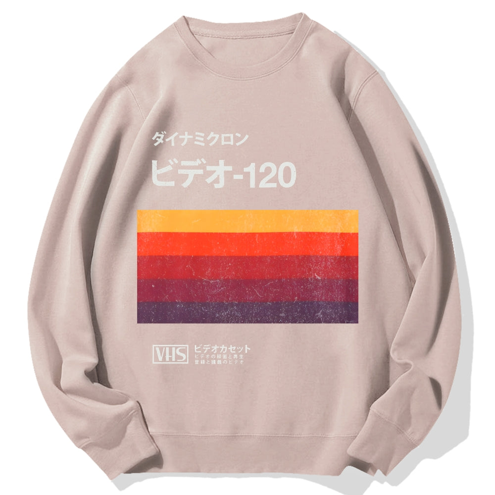 Japanese VHS Tape Cotton Sweatshirt