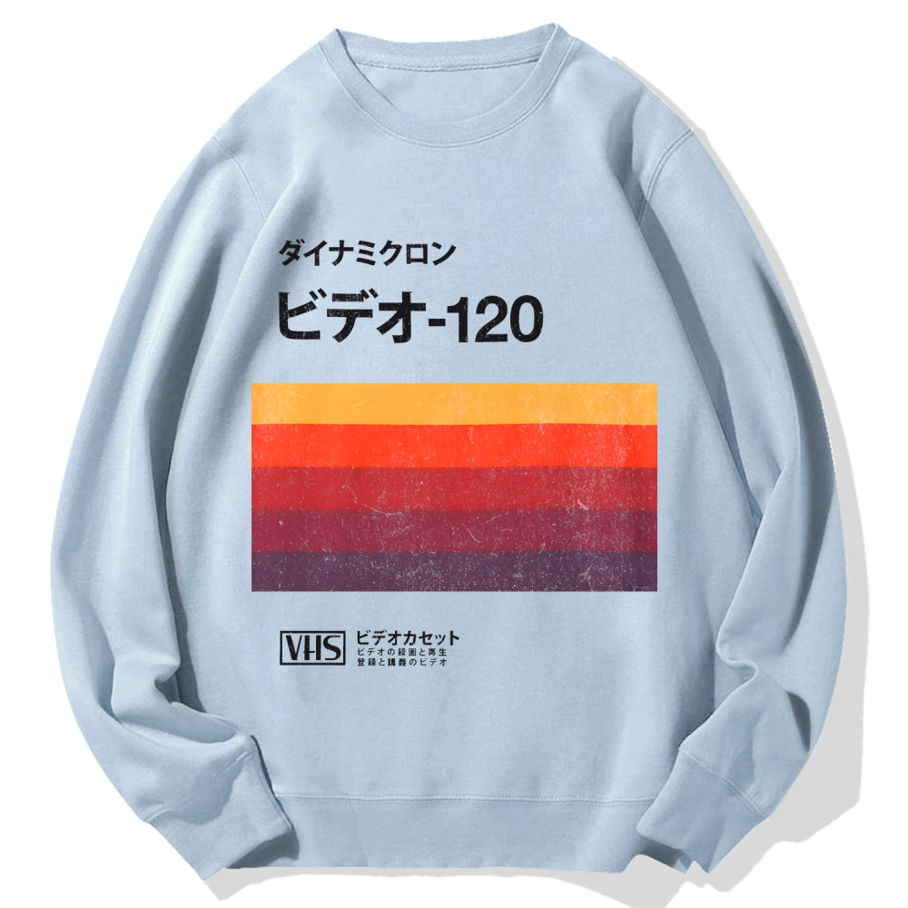 Japanese VHS Tape Cotton Sweatshirt