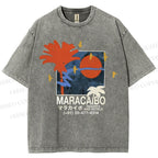 Unisex Maracabo Printed Washed Tee