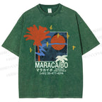 Unisex Maracabo Printed Washed Tee