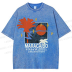 Unisex Maracabo Printed Washed Tee