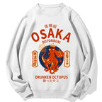 Osaka Dotonbori Drunken Octopus Cotton Sweatshirt