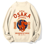 Osaka Dotonbori Drunken Octopus Cotton Sweatshirt