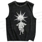 Unisex Darkarts Printed Washed Tank Top