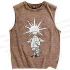 Unisex Darkarts Printed Washed Tank Top