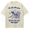 Unisex Waves Pop Ocrn Printed Washed Tee