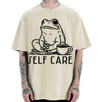 Self Care Frog Vintage Washed T-shirt
