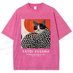 Unisex Yayoi Kusama Printed Washed Tee