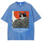 Unisex Yayoi Kusama Printed Washed Tee