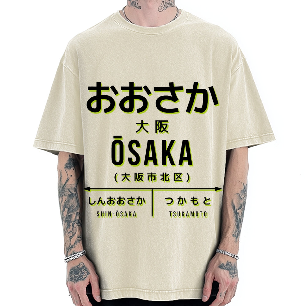 Osaka Station Vintage Washed T-shirt