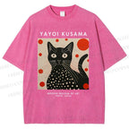 Unisex Yayoi Kusama Printed Washed Tee
