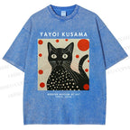 Unisex Yayoi Kusama Printed Washed Tee