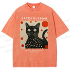 Unisex Yayoi Kusama Printed Washed Tee