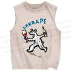 Unisex Grrrape Printed Washed Tank Top