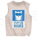 Unisex Fire Extinguishing Equipment Printed Washed Tank Top