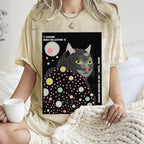 Unisex Yayoi Kusama Cat Printed Washed Tee