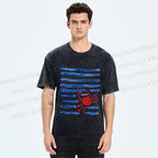 Unisex Crab Sea Printed Washed Tee