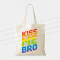Pride Kiss Me Bro Tote Bag