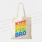 Pride Kiss Me Bro Tote Bag