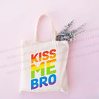 Pride Kiss Me Bro Tote Bag