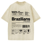 Brazilians Japanese Katakana Vintage Washed T-shirt