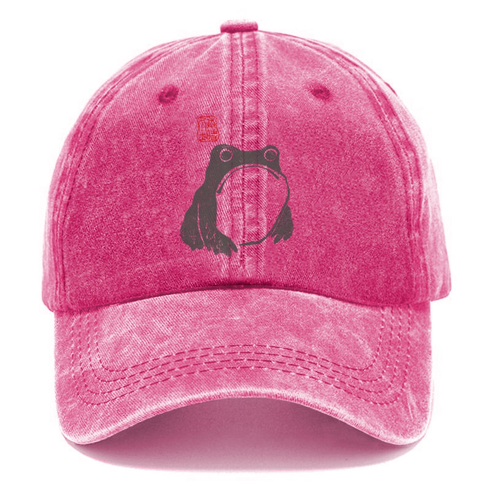Matsumoto Hoji Woodblock Print Frog Washed Cap