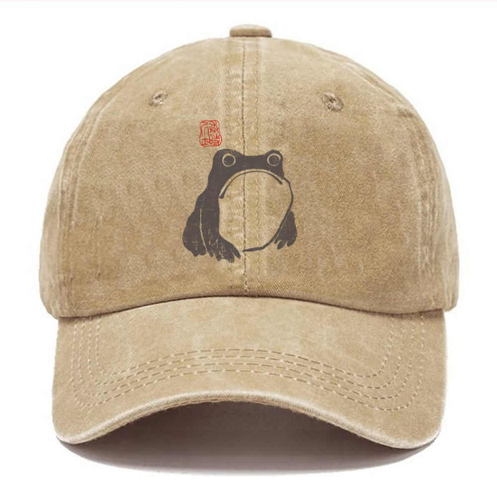 Matsumoto Hoji Woodblock Print Frog Washed Cap