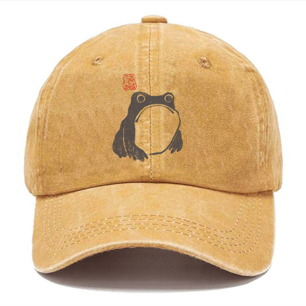 Matsumoto Hoji Woodblock Print Frog Washed Cap