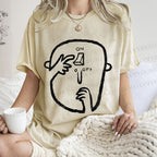 Unisex On Or Off Printed Washed Tee