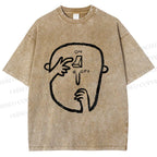 Unisex On Or Off Printed Washed Tee