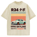 1998 Nissan R34 Skyline Vintage Washed T-shirt