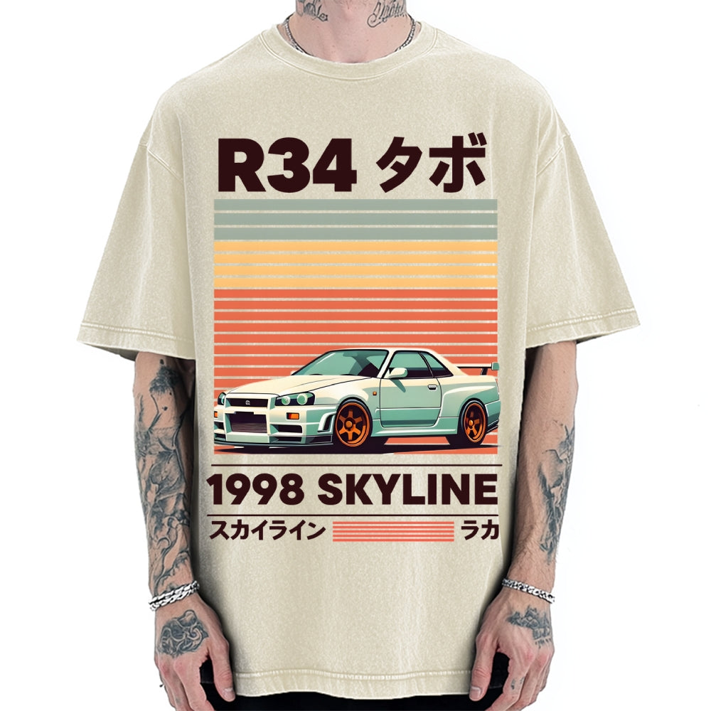 1998 Nissan R34 Skyline Vintage Washed T-shirt