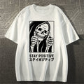 Stay Positive Skull Japanese Style Classic Tee