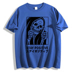 Stay Positive Skull Japanese Style Classic Tee
