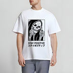 Stay Positive Skull Japanese Style Classic Tee