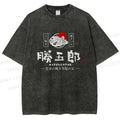 Unisex Taiyaki Printed Washed Tee