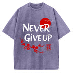 Never Give Up Vintage Washed T-shirt