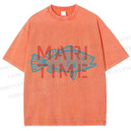 Unisex Mari Time Sardine Fish Printed Washed Tee