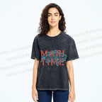 Unisex Mari Time Sardine Fish Printed Washed Tee