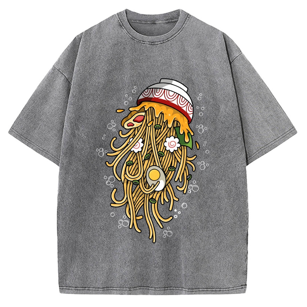 Ramen Jellyfish Vintage Washed T-shirt