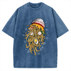 Ramen Jellyfish Vintage Washed T-shirt