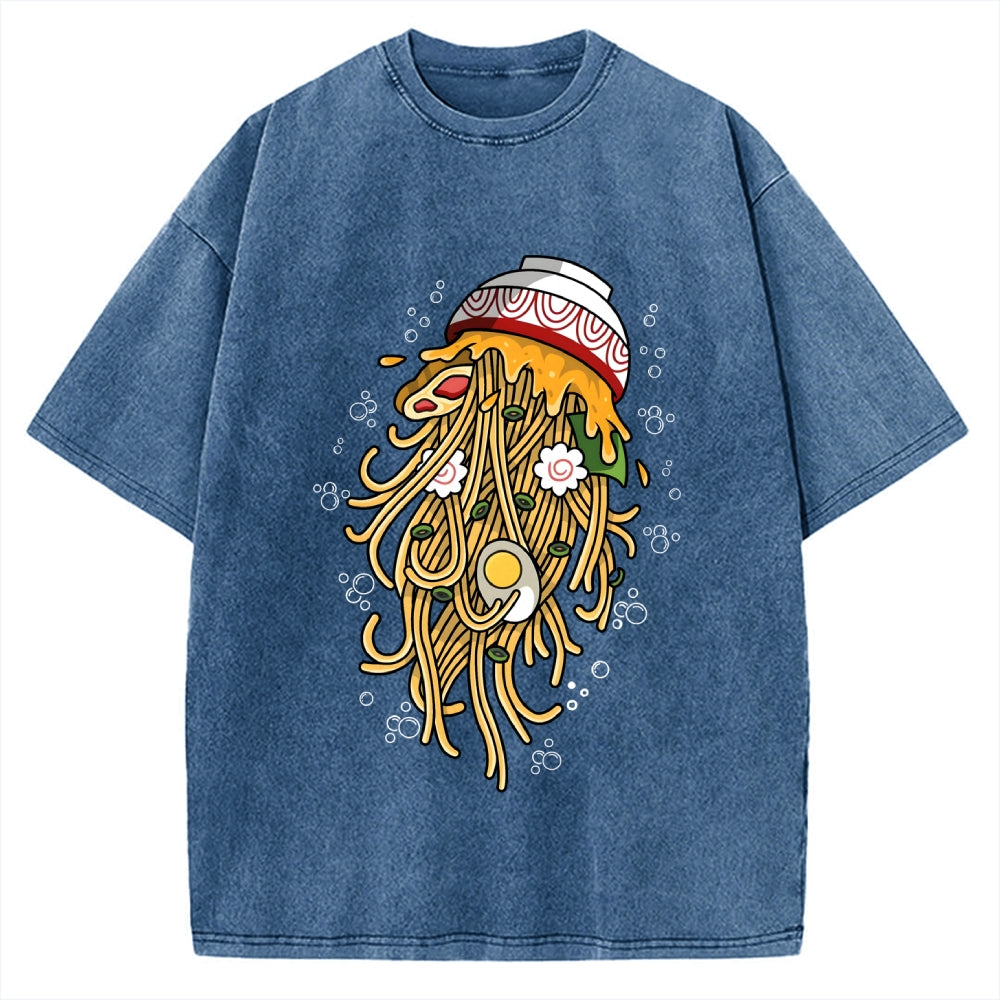 Ramen Jellyfish Vintage Washed T-shirt