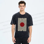 Unisex Japan Printed Washed Tee