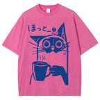 Resting Cat Vintage Washed T-shirt