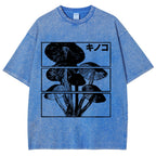 Japanese Mushrooms Washed T-Shirt