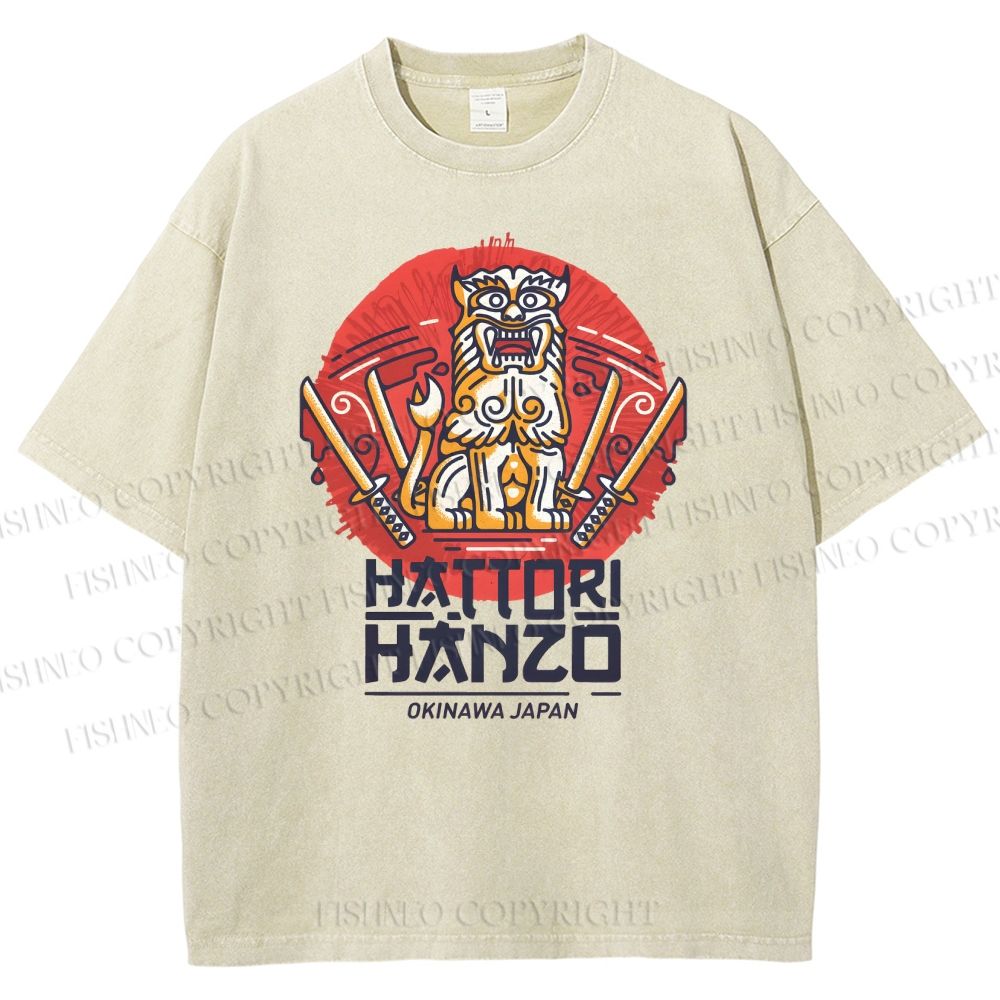 Unisex Hattori Hanzo Printed Washed Tee