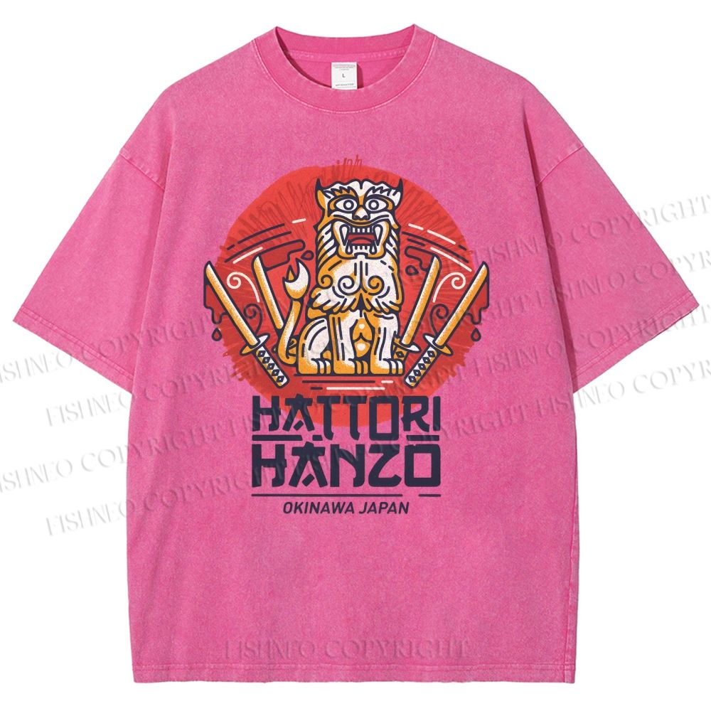 Unisex Hattori Hanzo Printed Washed Tee