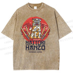 Unisex Hattori Hanzo Printed Washed Tee