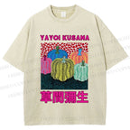 Unisex Yayoi Kusama Pumpkin Printed Washed Tee