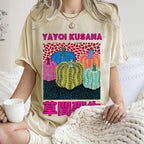 Unisex Yayoi Kusama Pumpkin Printed Washed Tee
